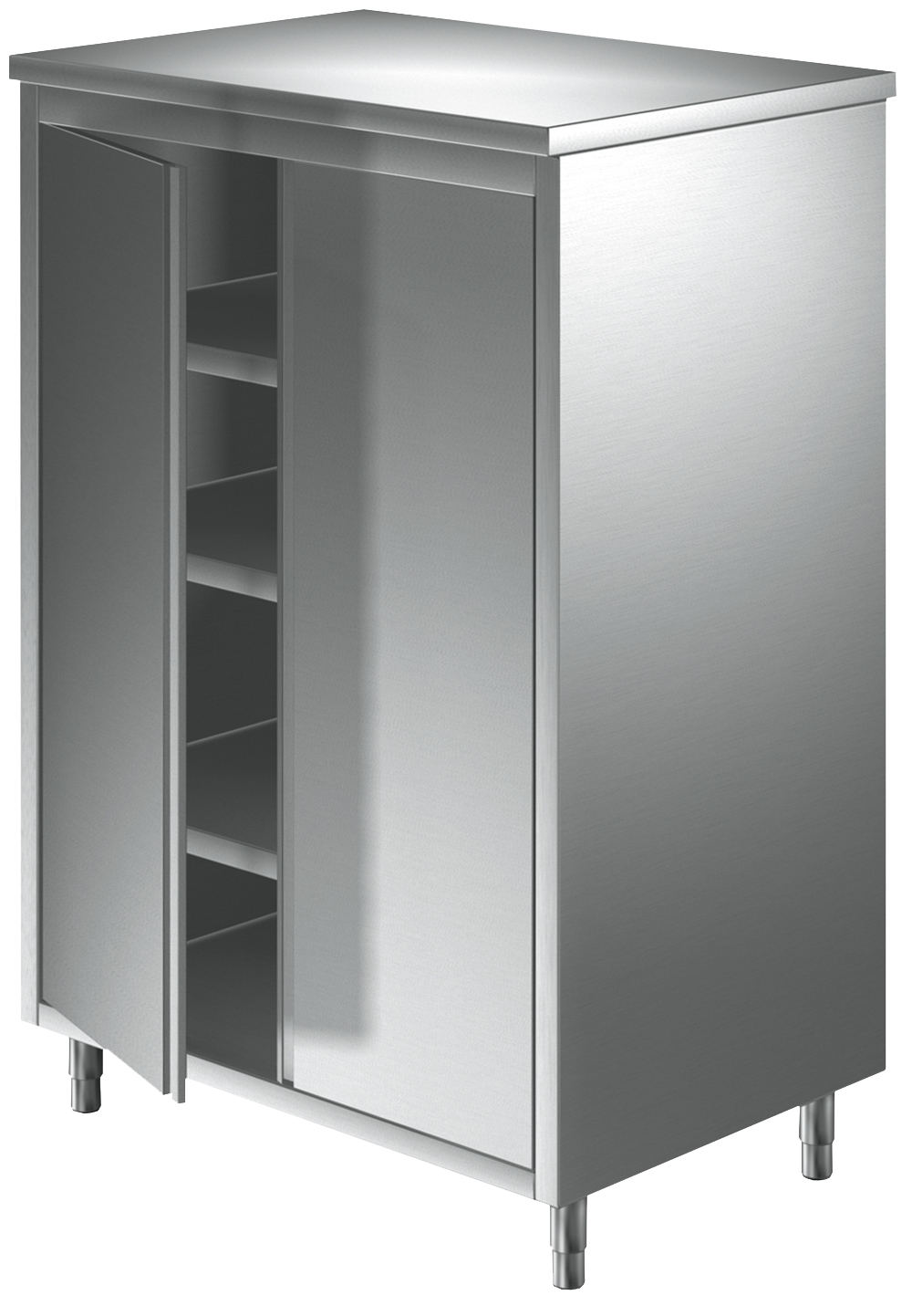 info@gastro-deluxe.com - Vorratsschrank mit Flügeltüre - 3 Einlegeböden